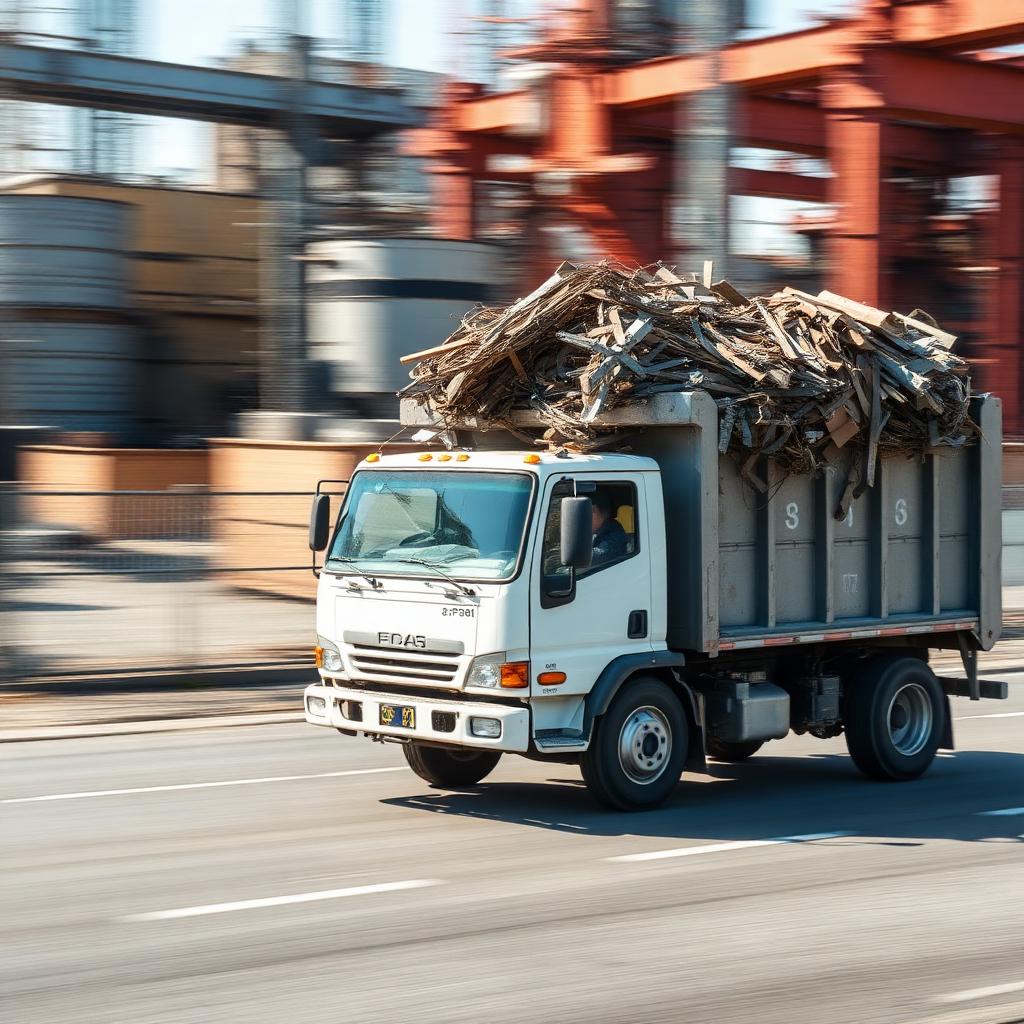 Recycling truck collection